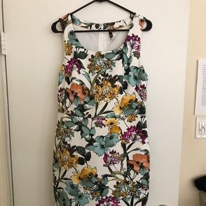 The Limited Collection Floral Textured Midi Dress